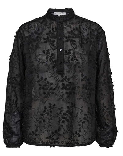 Co'Couture - Isak CC Emroidery Skjorte - Black